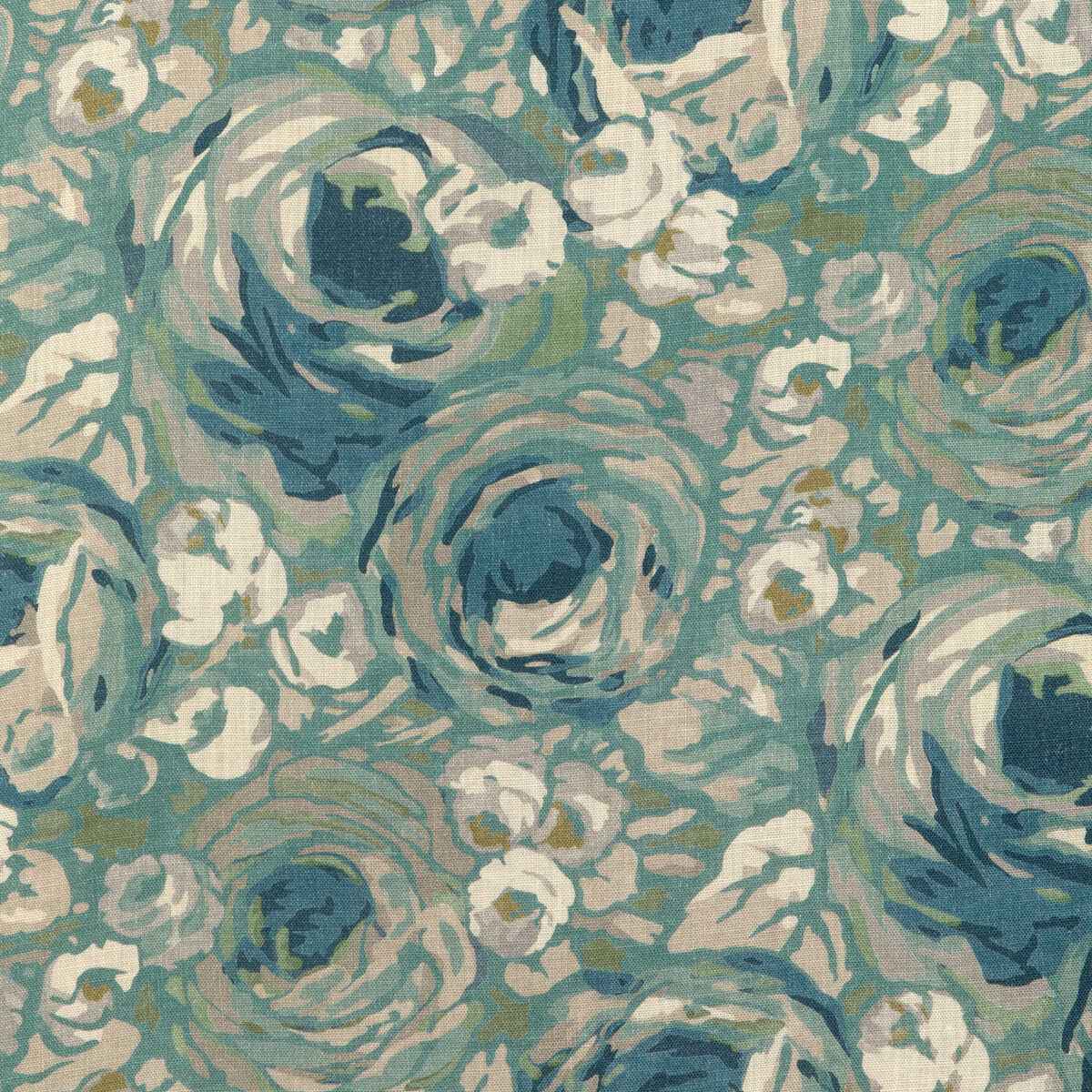 Gwf380313110 Orchard Print Aqua Stone Lee Jofa Modern Fabric - LEE JOFA MODERN Fabric