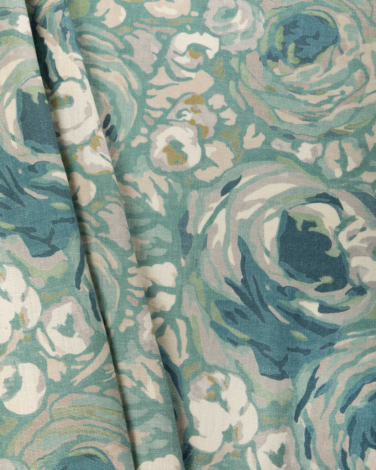 Orchard Print - Aqua/Stone - LEE JOFA MODERN Fabric