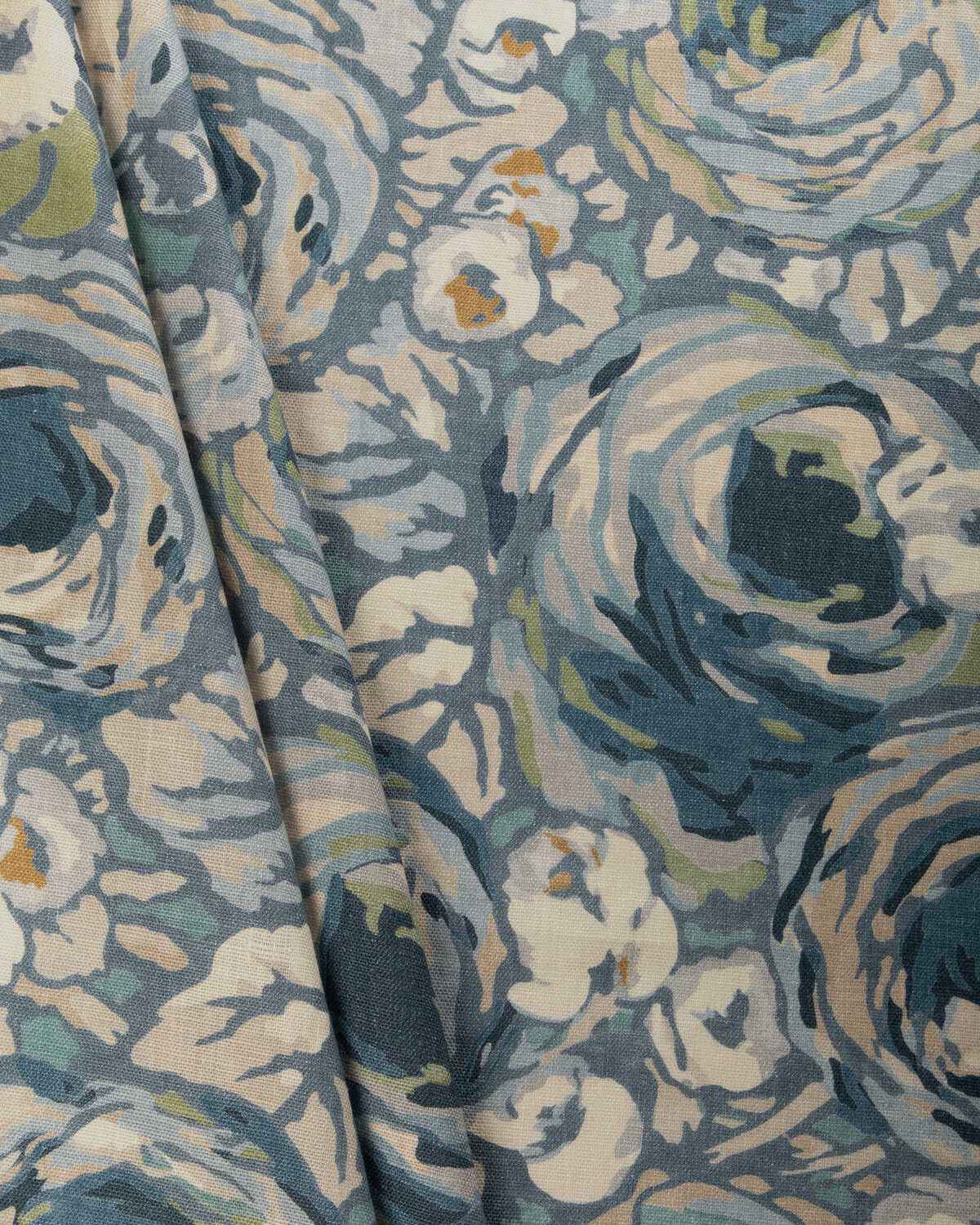 Gwf3803550 Orchard Print Blue Denim Lee Jofa Modern Fabric - LEE JOFA MODERN Fabric