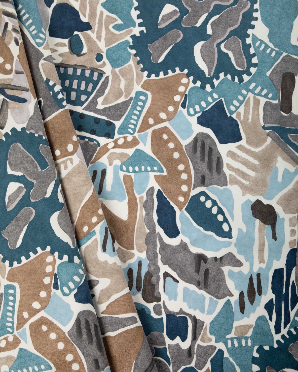 Chrystie Print - Denim/Slate - LEE JOFA MODERN Fabric