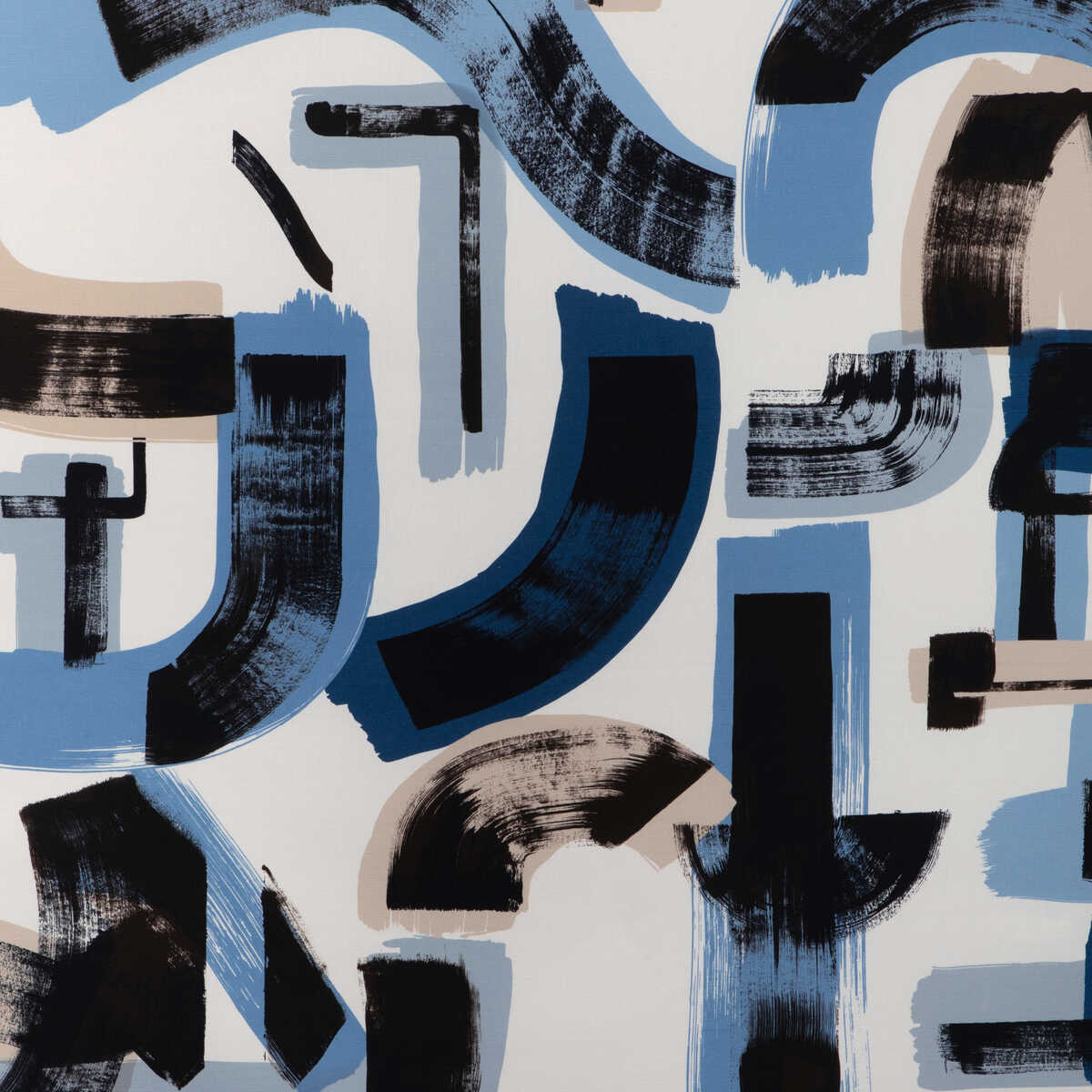 Bleecker Print - Capri/Navy - LEE JOFA MODERN Fabric