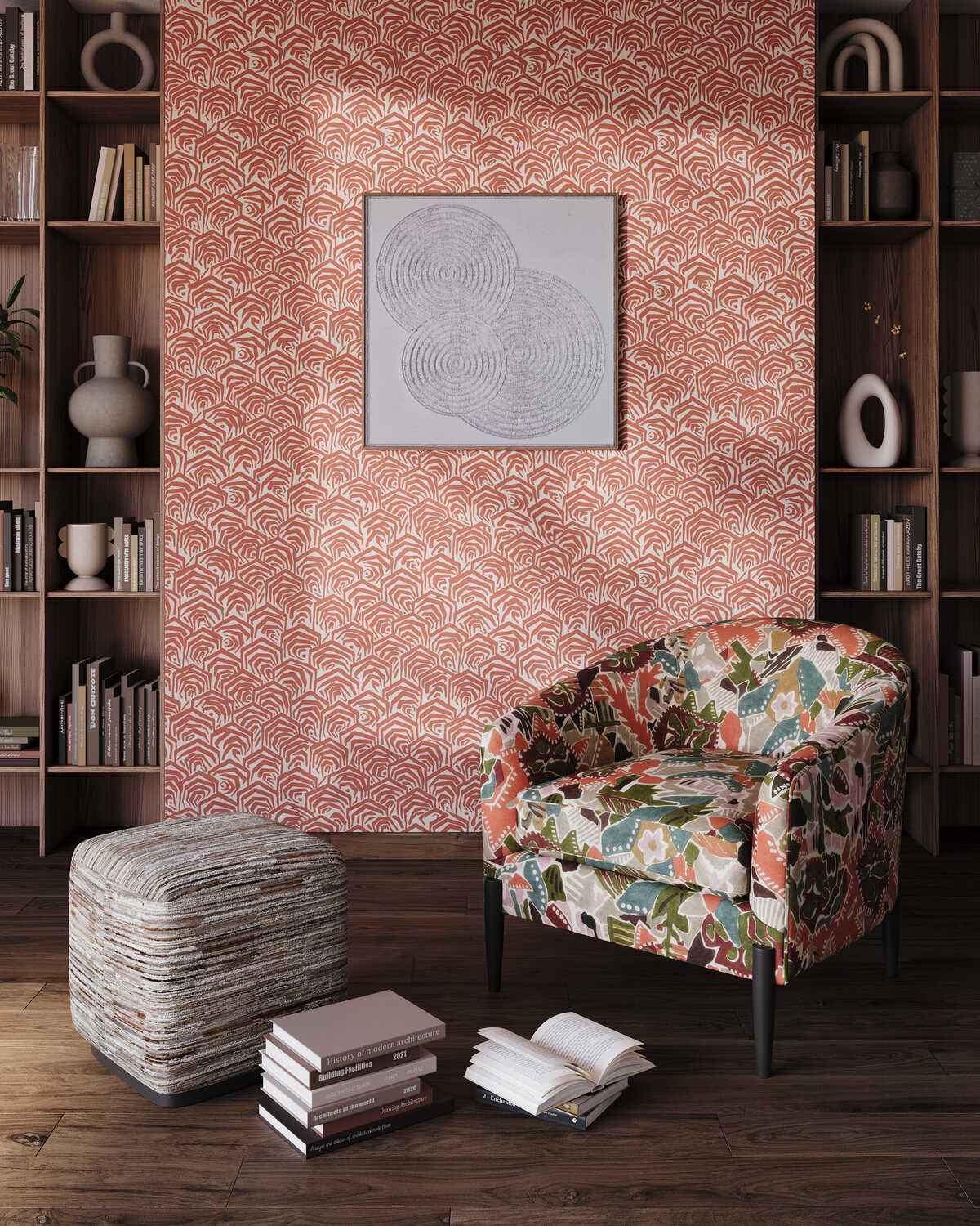 Gwf3807240 Greene Print Clay Lee Jofa Modern Fabric - LEE JOFA MODERN Fabric