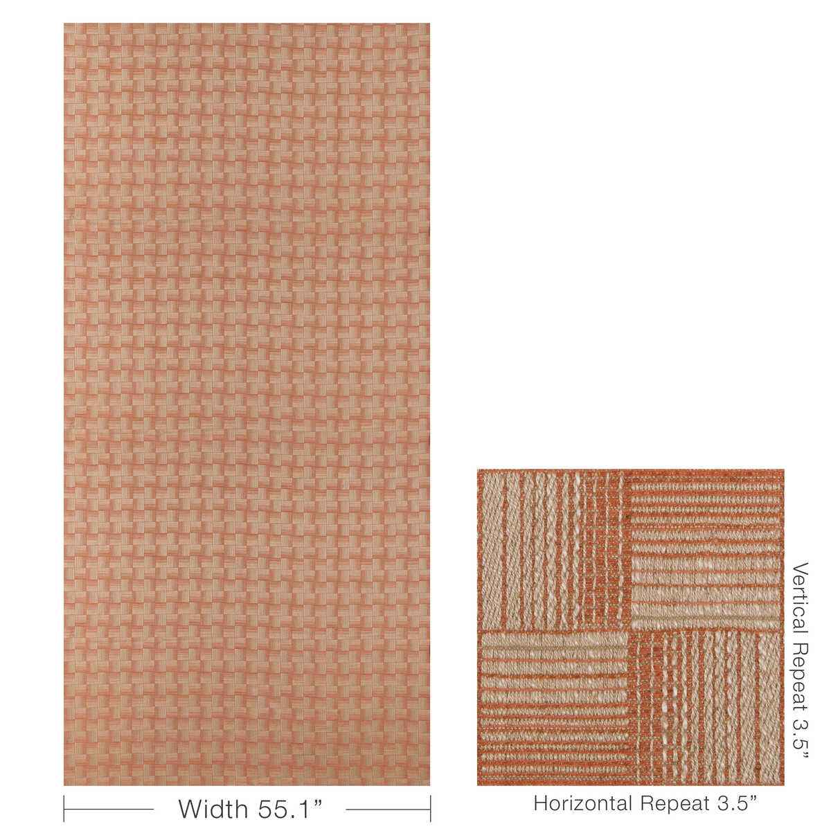 Gwf381412160 Cadence Weave Clay Lee Jofa Modern Fabric - LEE JOFA MODERN Fabric