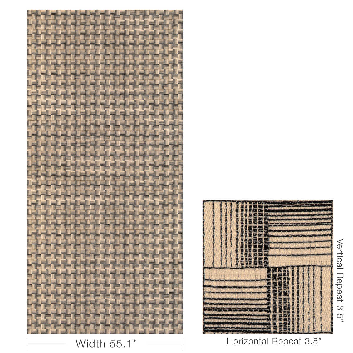 Cadence Weave - Domino - LEE JOFA MODERN Fabric