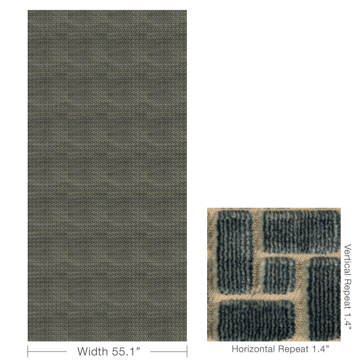 Fieldstone Velvet - Lake - LEE JOFA MODERN Fabric