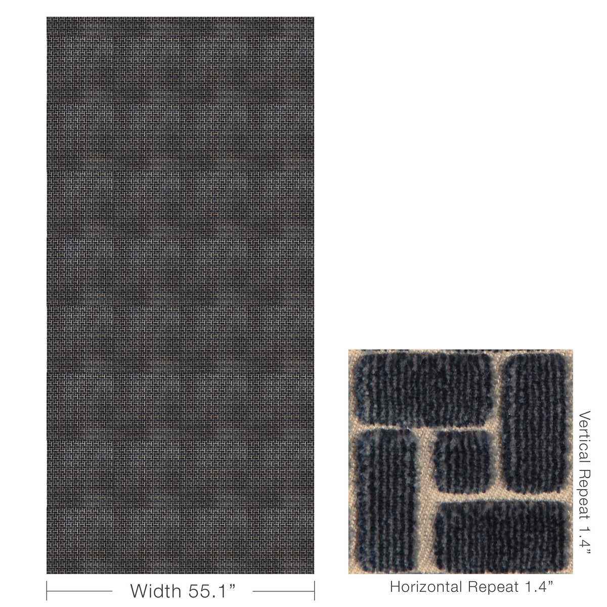 Gwf3818500 Fieldstone Velvet Cadet Lee Jofa Modern Fabric - LEE JOFA MODERN Fabric