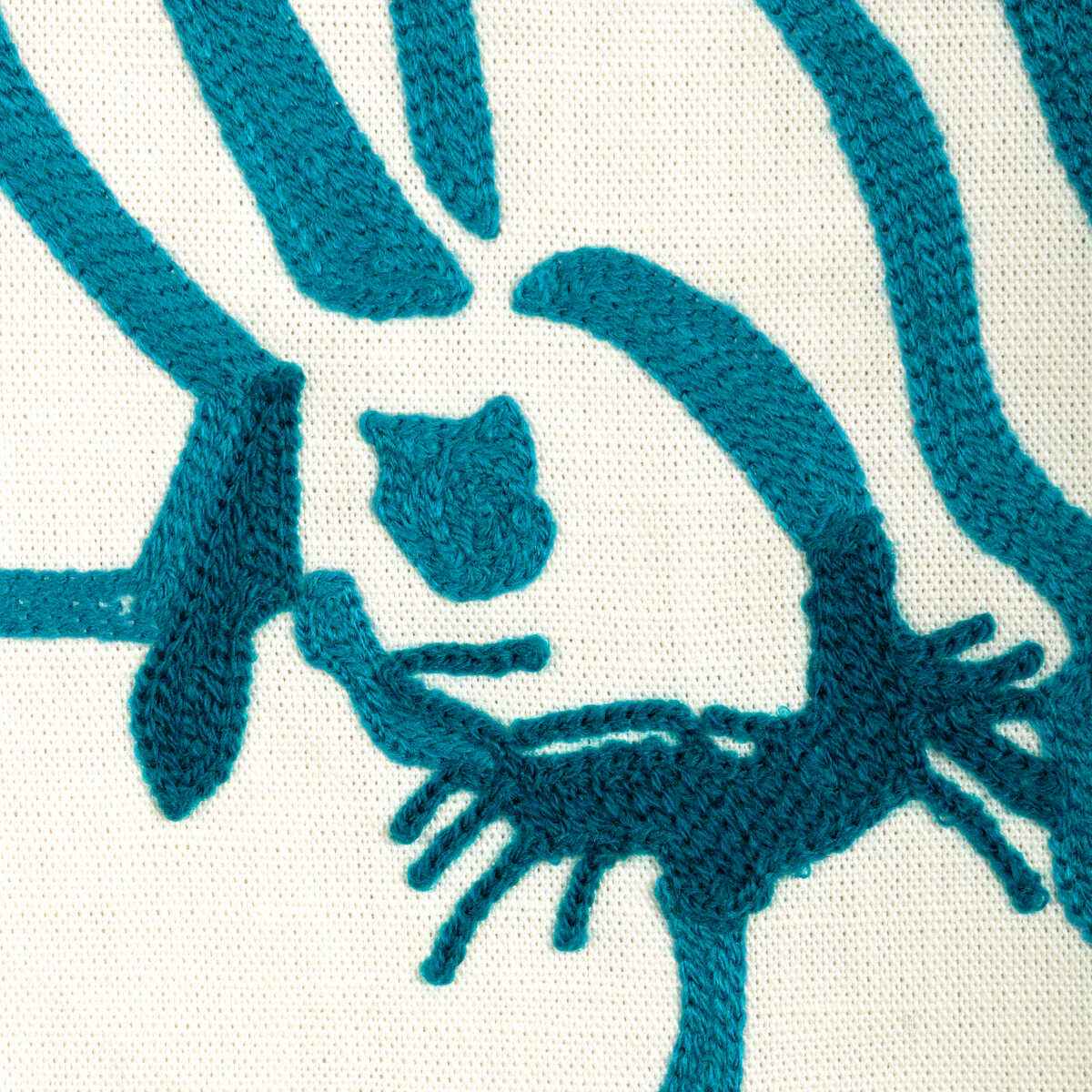 Gwf38413130 Hutch Crewel Teal Lee Jofa Modern Fabric - LEE JOFA MODERN Fabric
