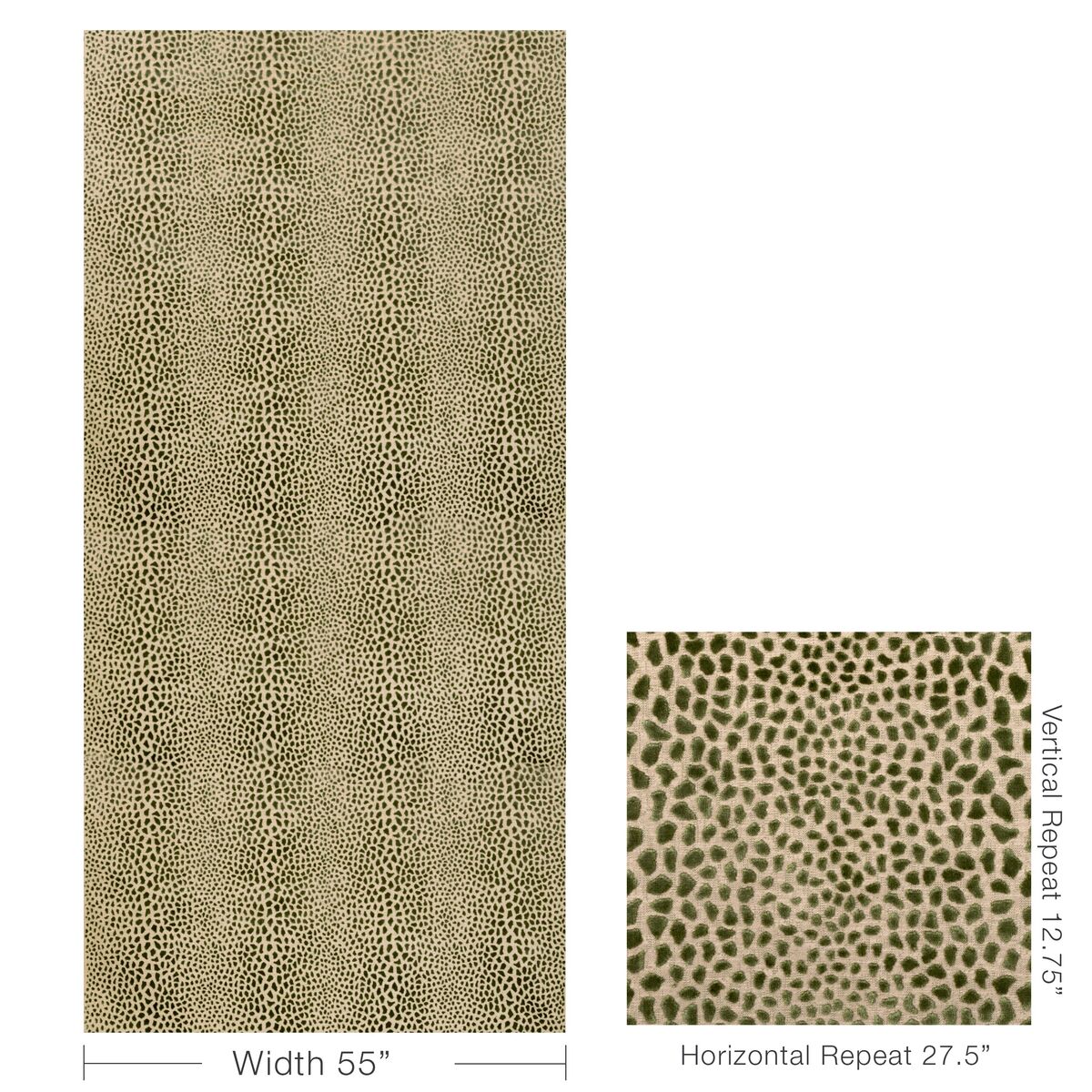 Cheetah Velvet - Moss - Lee Jofa Modern Fabric