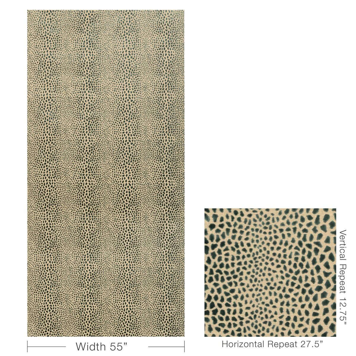Cheetah Velvet - Marine - Lee Jofa Modern Fabric