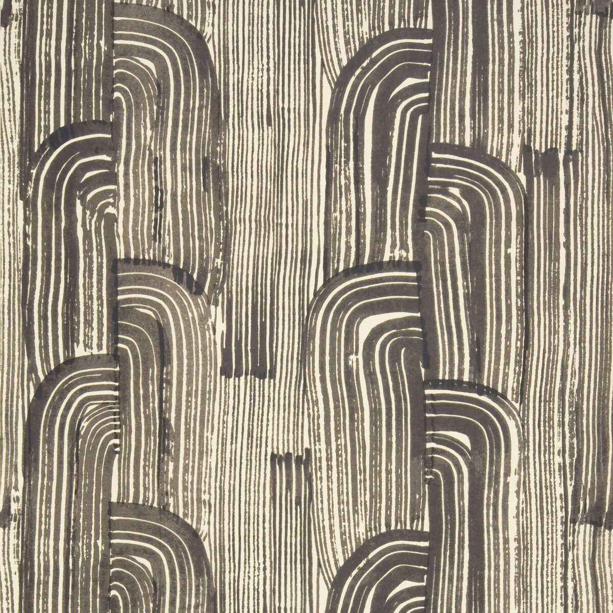 Gwp33048160 Crescent Paper Ebony Cream Lee Jofa Modern Wallpaper
