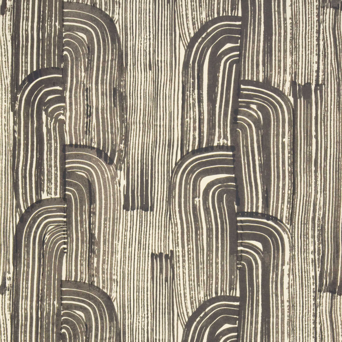Crescent Paper - Ebony/Cream - LEE JOFA MODERN Wallpaper