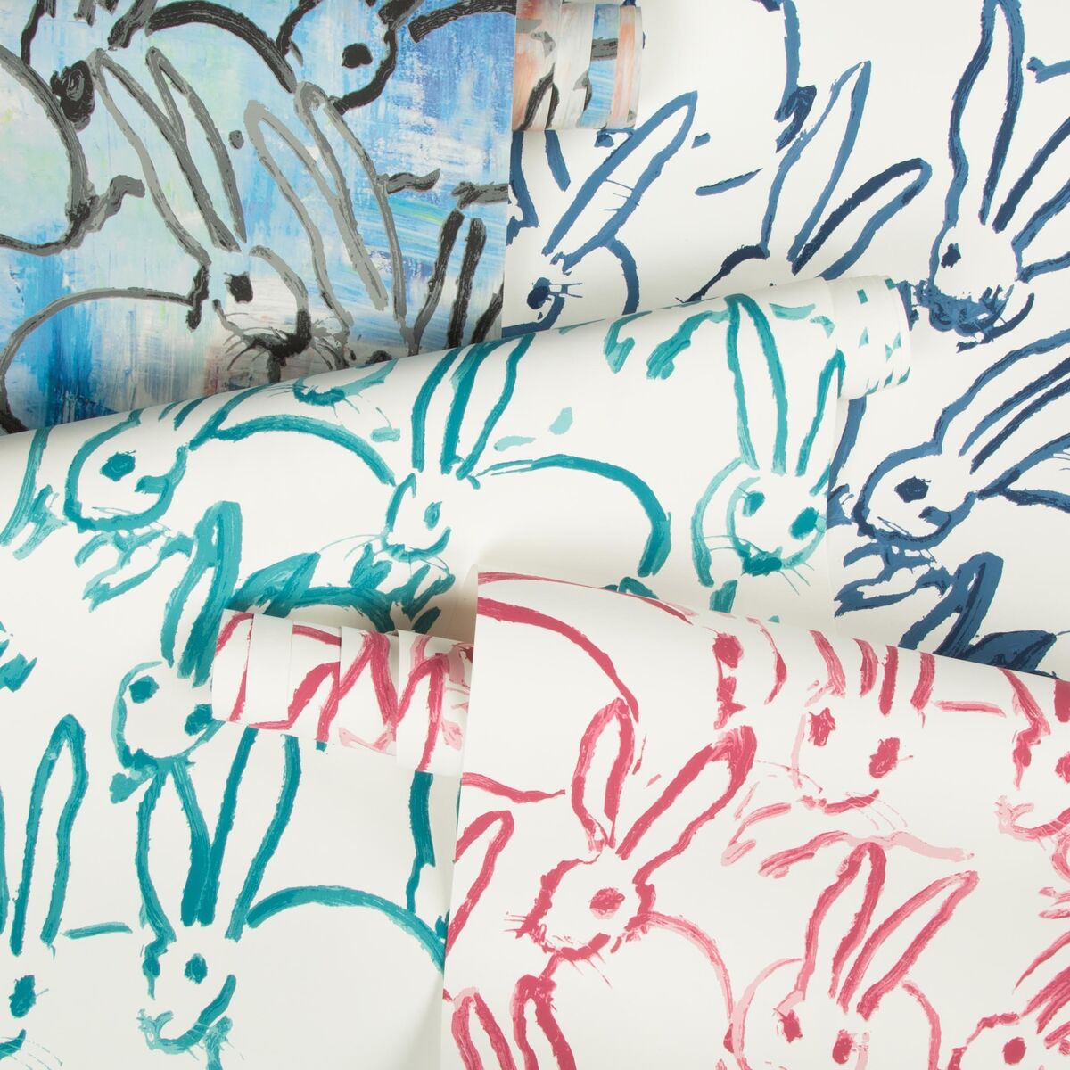 Hutch - Navy - Lee Jofa Modern Wallpaper