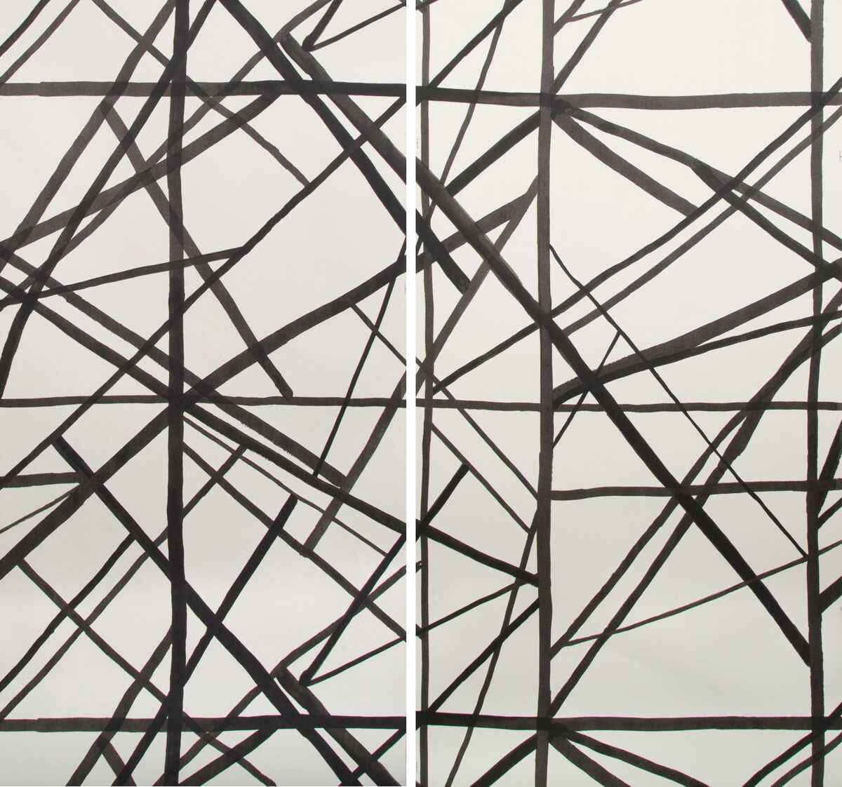 Gwp34178160 Channels Paper Ebony Ivory Lee Jofa Modern Wallpaper