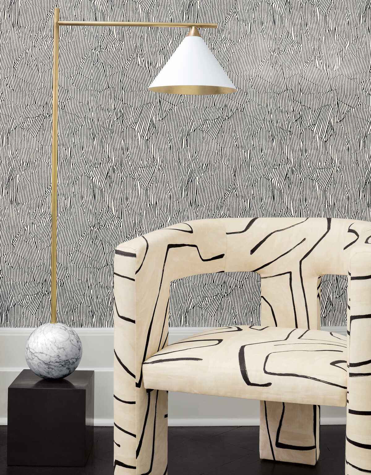 Gwf3530180 Graffito Linen Onyx Lee Jofa Modern Fabric - LEE JOFA MODERN Fabric
