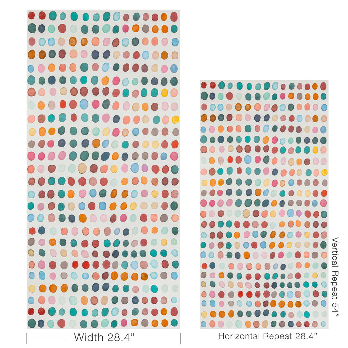 Twister Paper - Petal/Teal - LEE JOFA MODERN Wallpaper