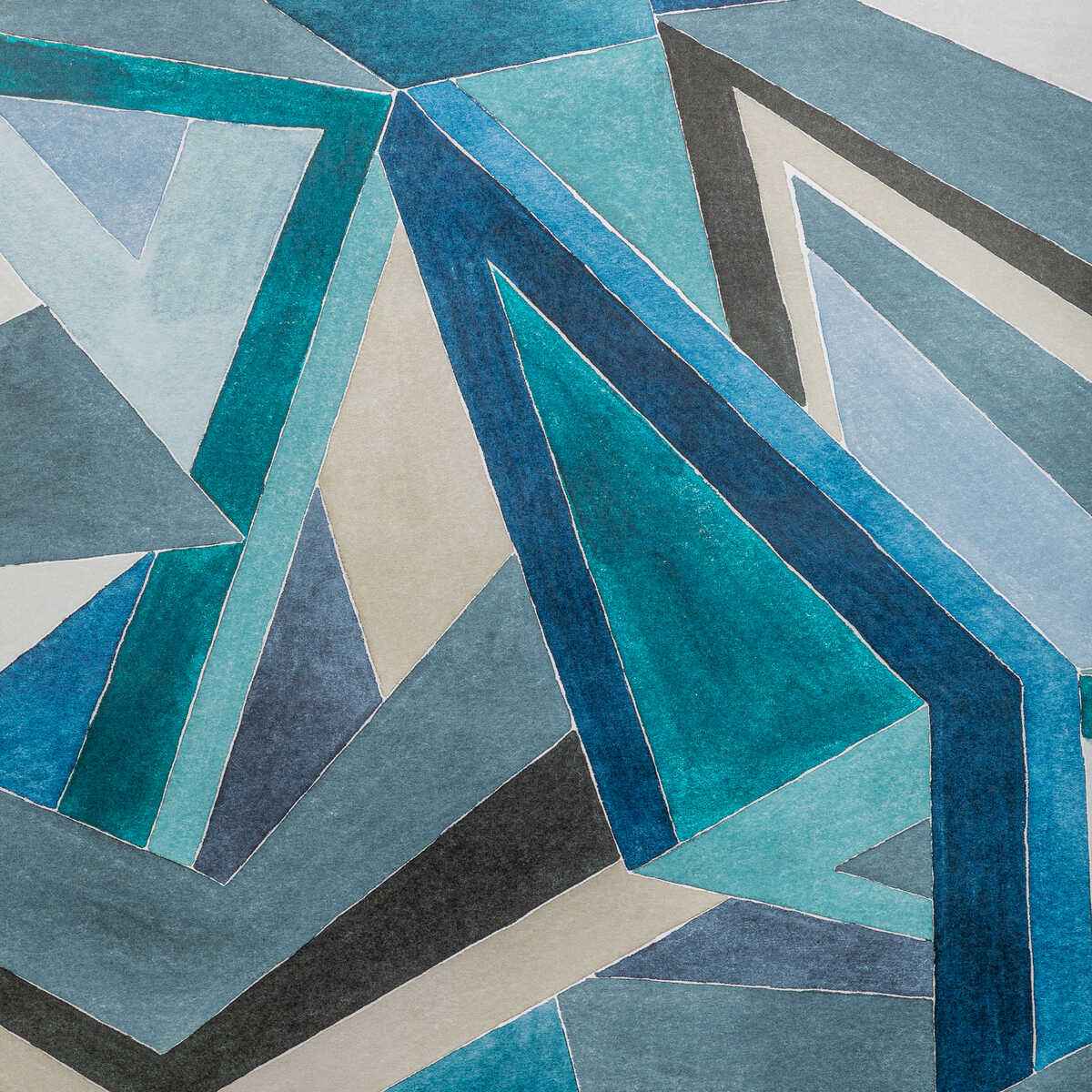 Gwp37273550 Roulade Paper Navy Teal Lee Jofa Modern Wallpaper