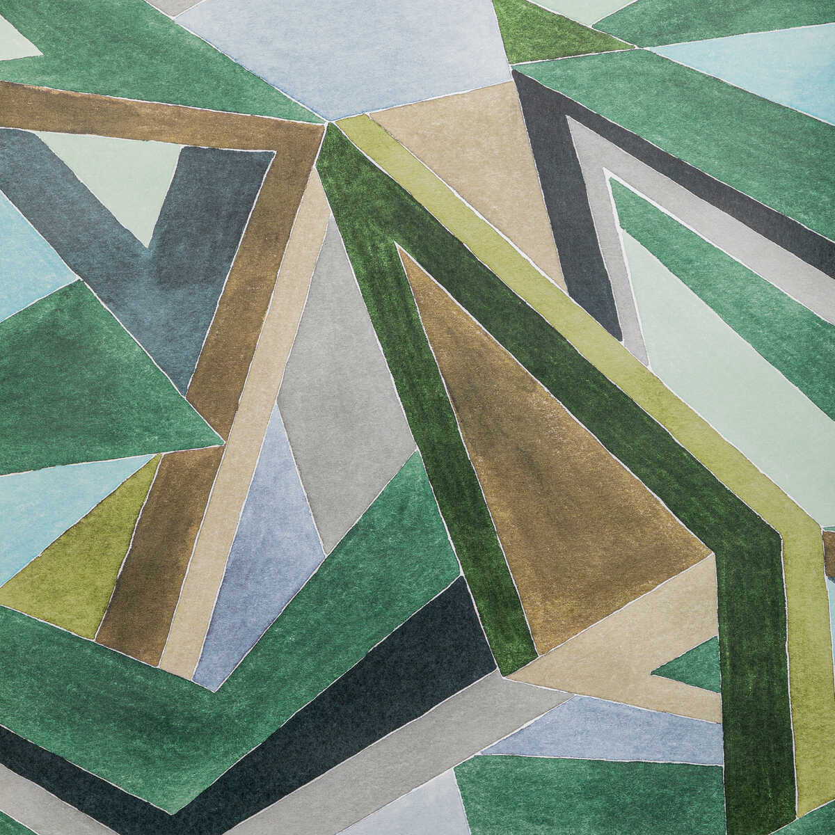 Roulade Paper - Juniper/Buff - LEE JOFA MODERN Wallpaper