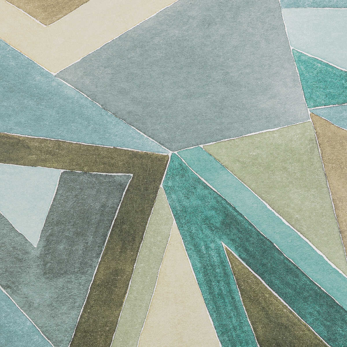 Roulade Paper - Aqua/Dune - LEE JOFA MODERN Wallpaper