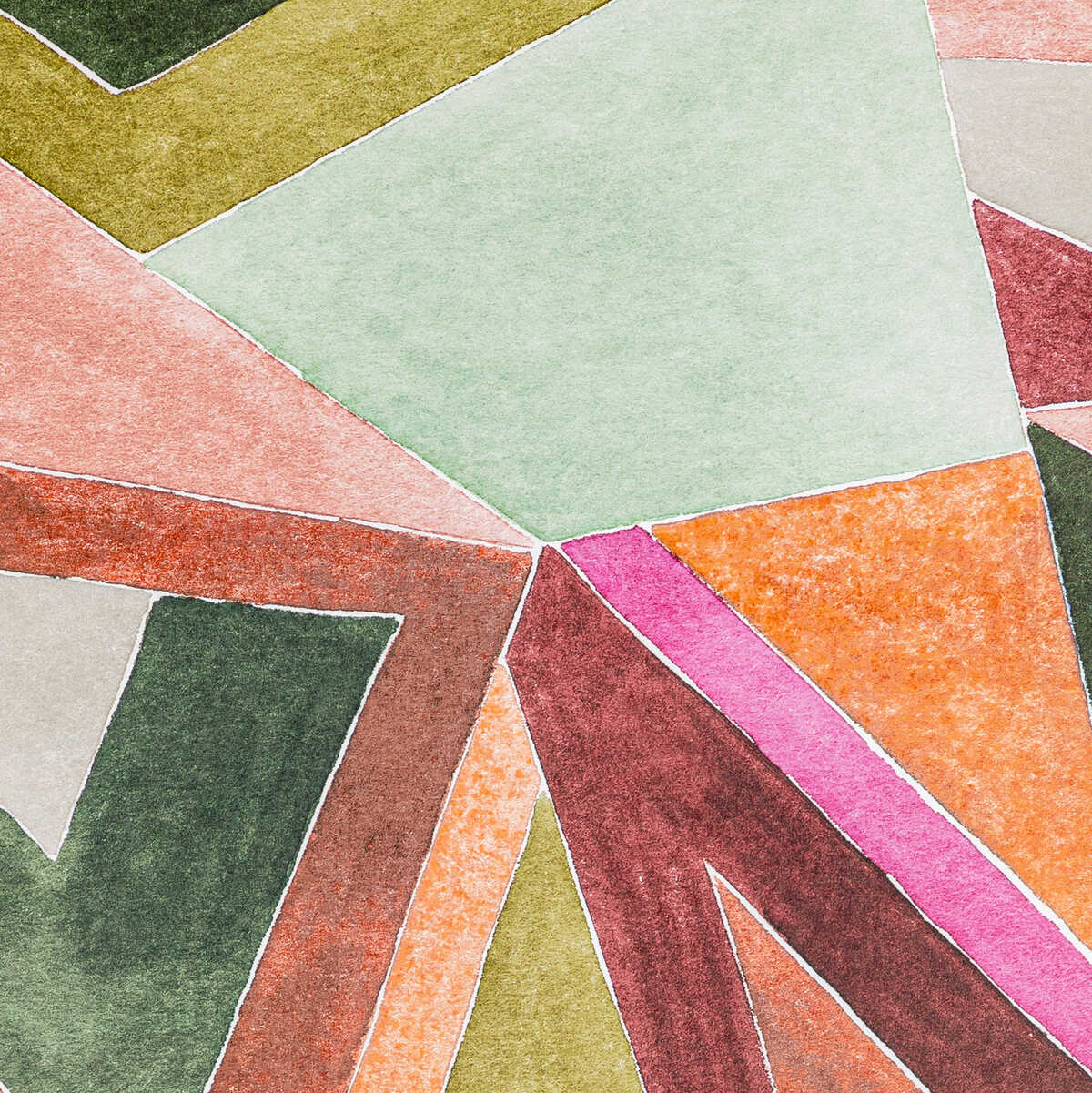 Roulade Paper - Rose/Leaf - LEE JOFA MODERN Wallpaper