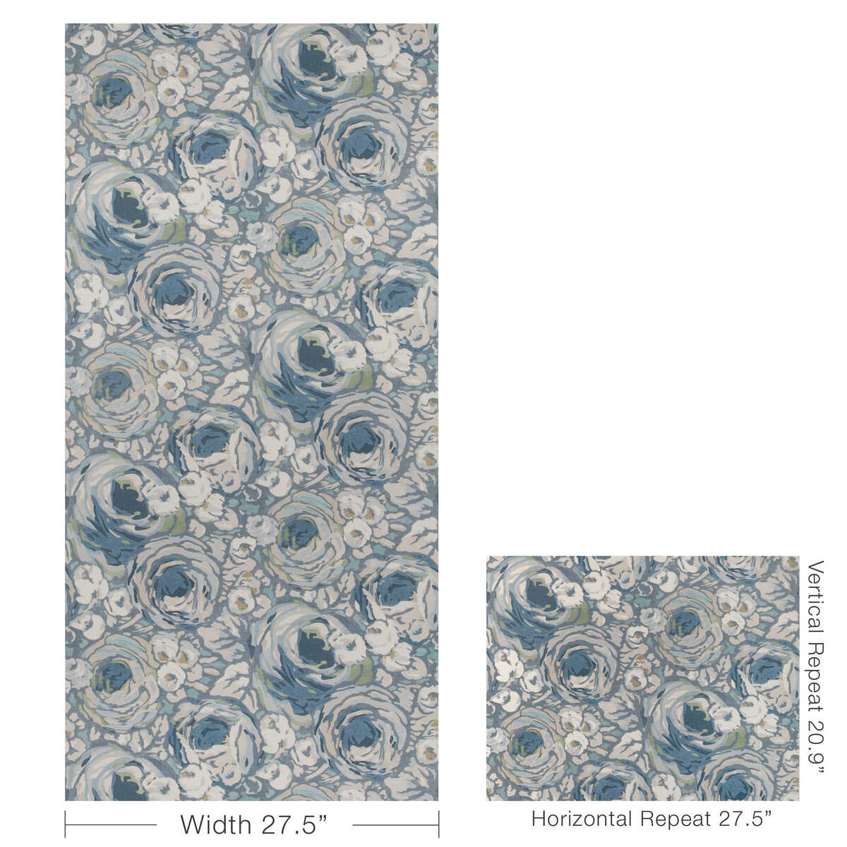 Orchard Paper - Blue/Denim - LEE JOFA MODERN Wallpaper