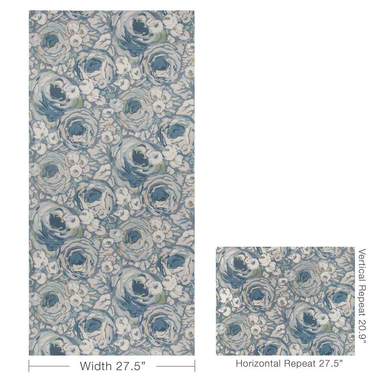 Gwp3735550 Orchard Paper Blue Denim Lee Jofa Modern Wallpaper - LEE JOFA MODERN Wallpaper