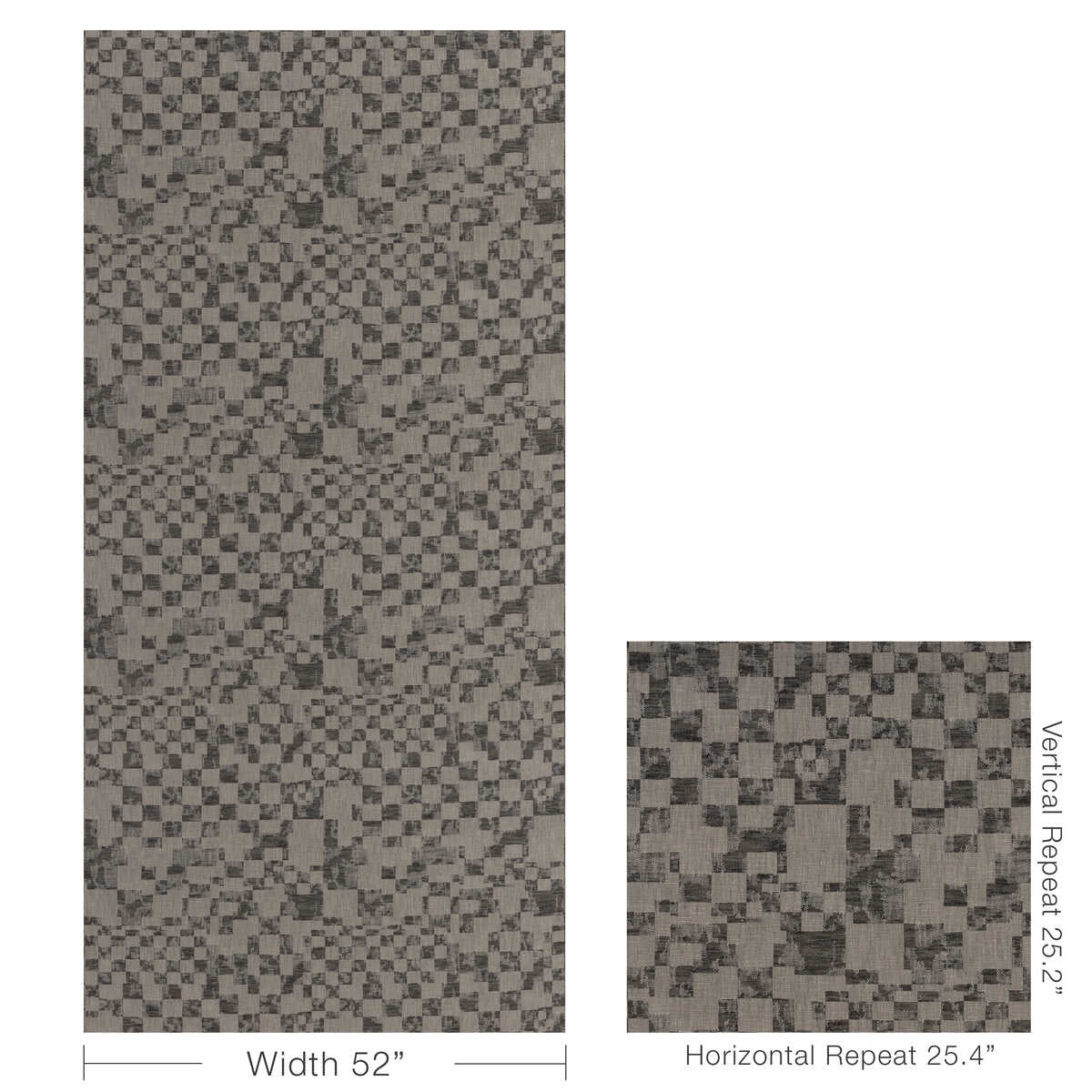 Glyph Wc - Charcoal - LEE JOFA MODERN Wallpaper