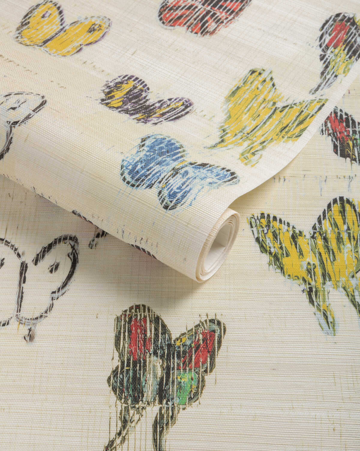 Flutter Sisal - Rainbow - LEE JOFA MODERN Wallpaper