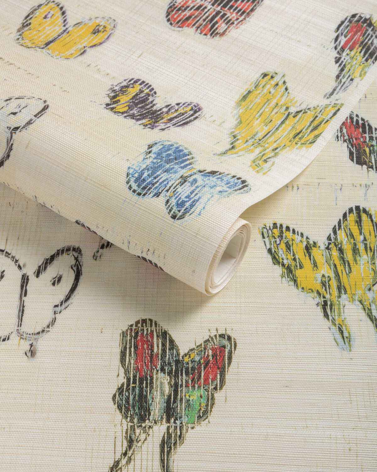 Gwp37461940 Flutter Sisal Rainbow Lee Jofa Modern Wallpaper - LEE JOFA MODERN Wallpaper
