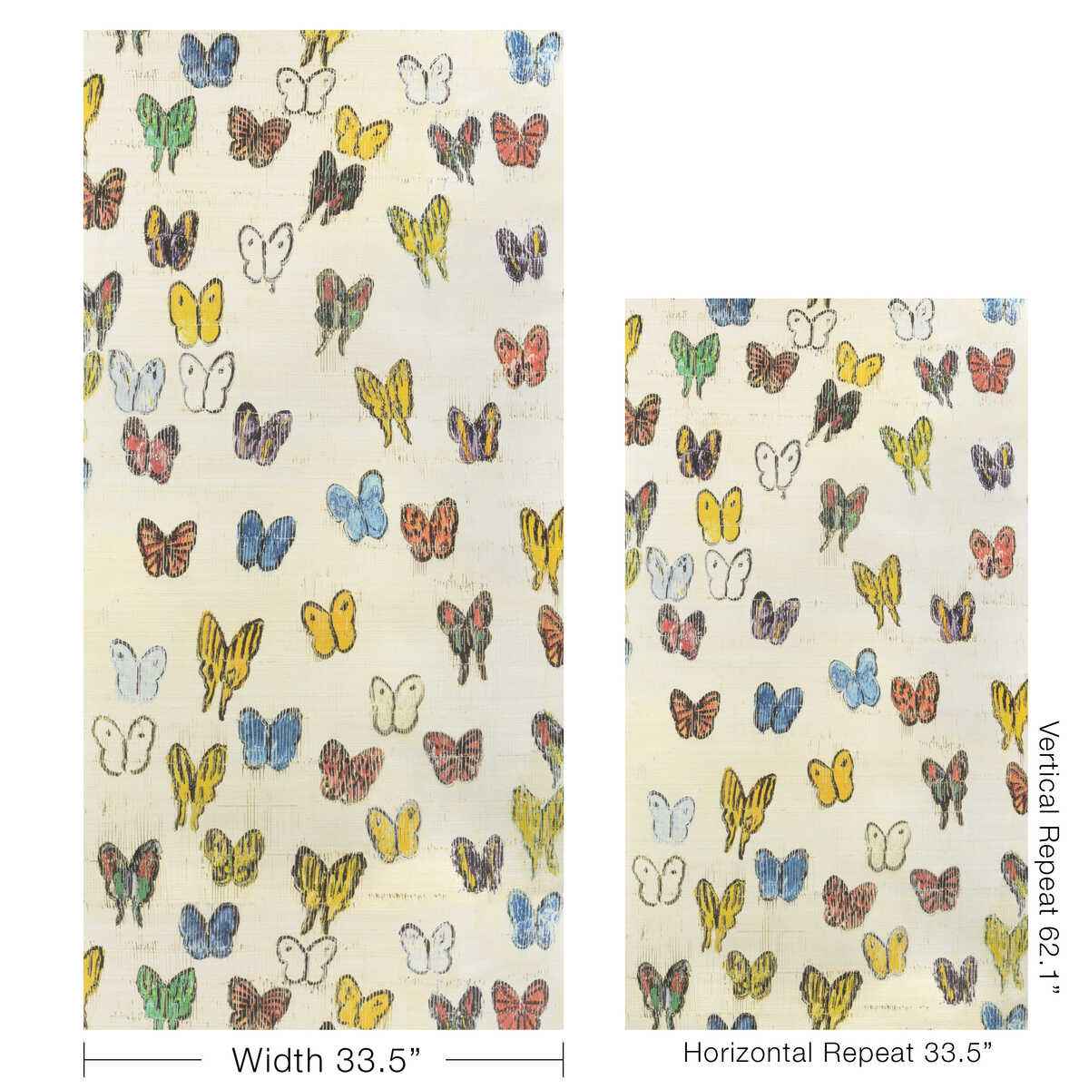 Gwp37461940 Flutter Sisal Rainbow Lee Jofa Modern Wallpaper - LEE JOFA MODERN Wallpaper