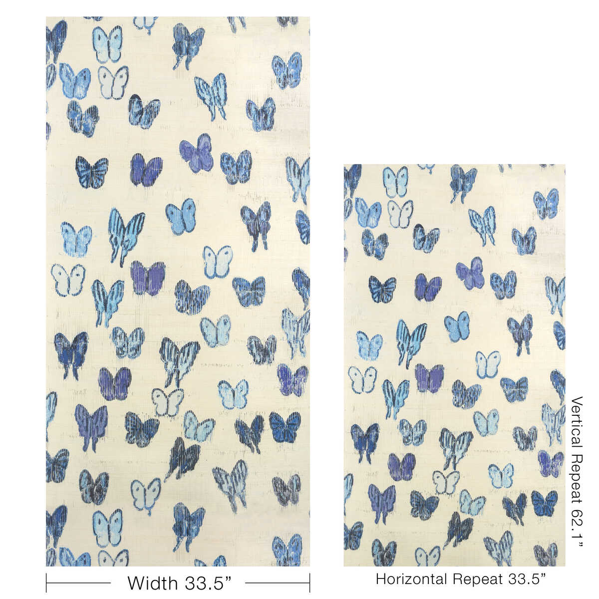 Flutter Sisal - The Blues - LEE JOFA MODERN Wallpaper