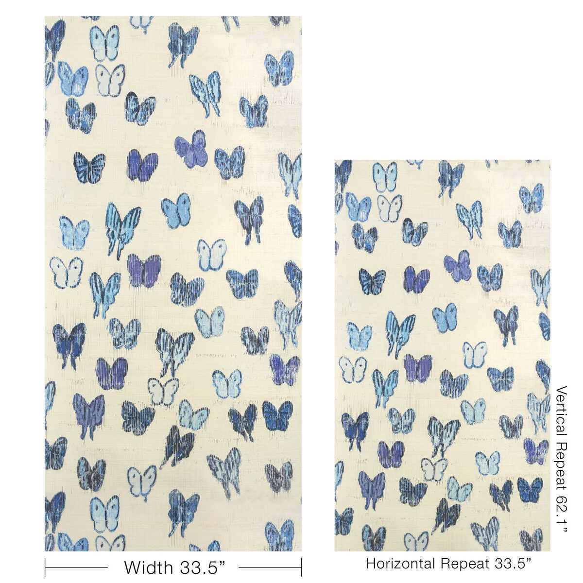 Gwp37465130 Flutter Sisal The Blues Lee Jofa Modern Wallpaper - LEE JOFA MODERN Wallpaper