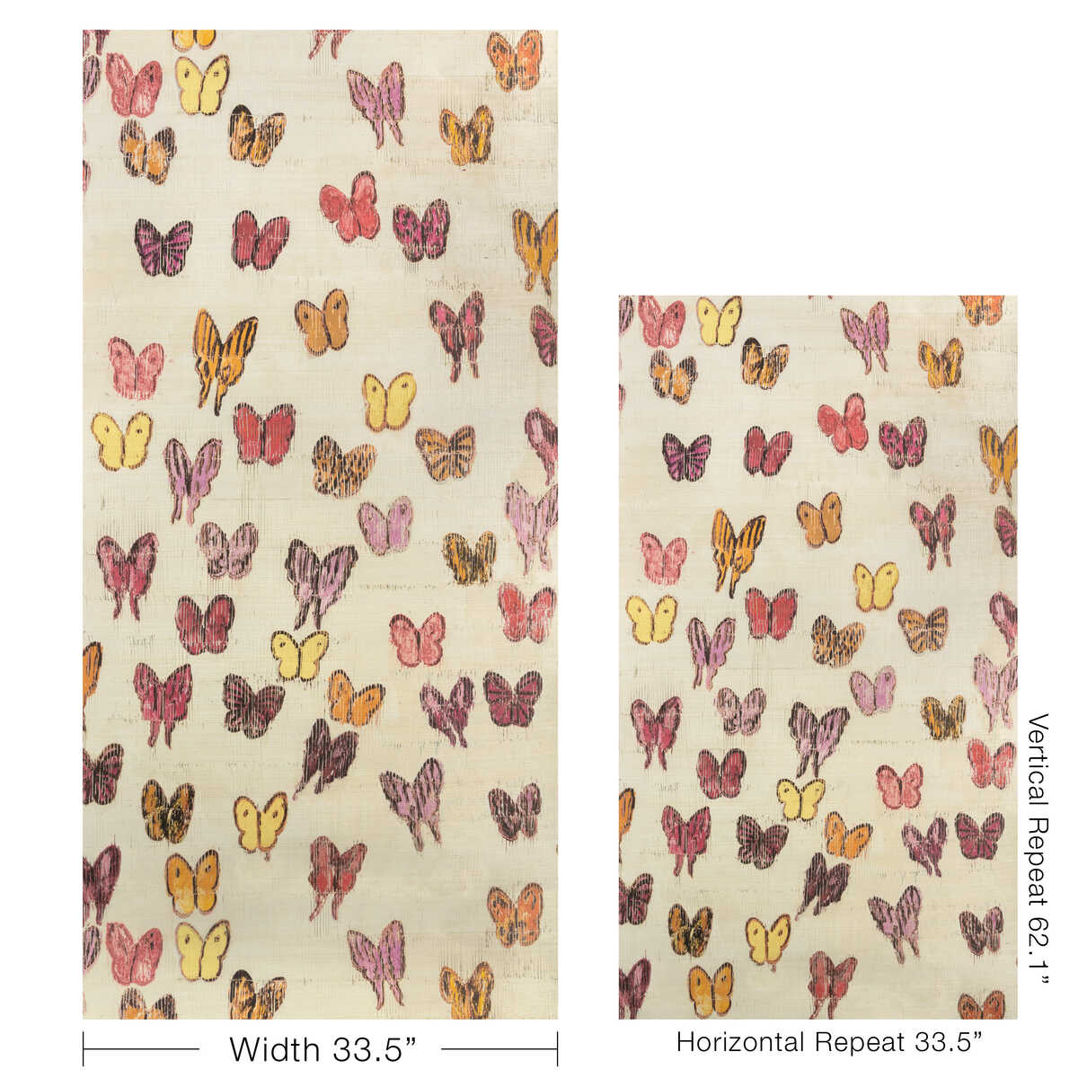 Flutter Sisal - Sunset - LEE JOFA MODERN Wallpaper