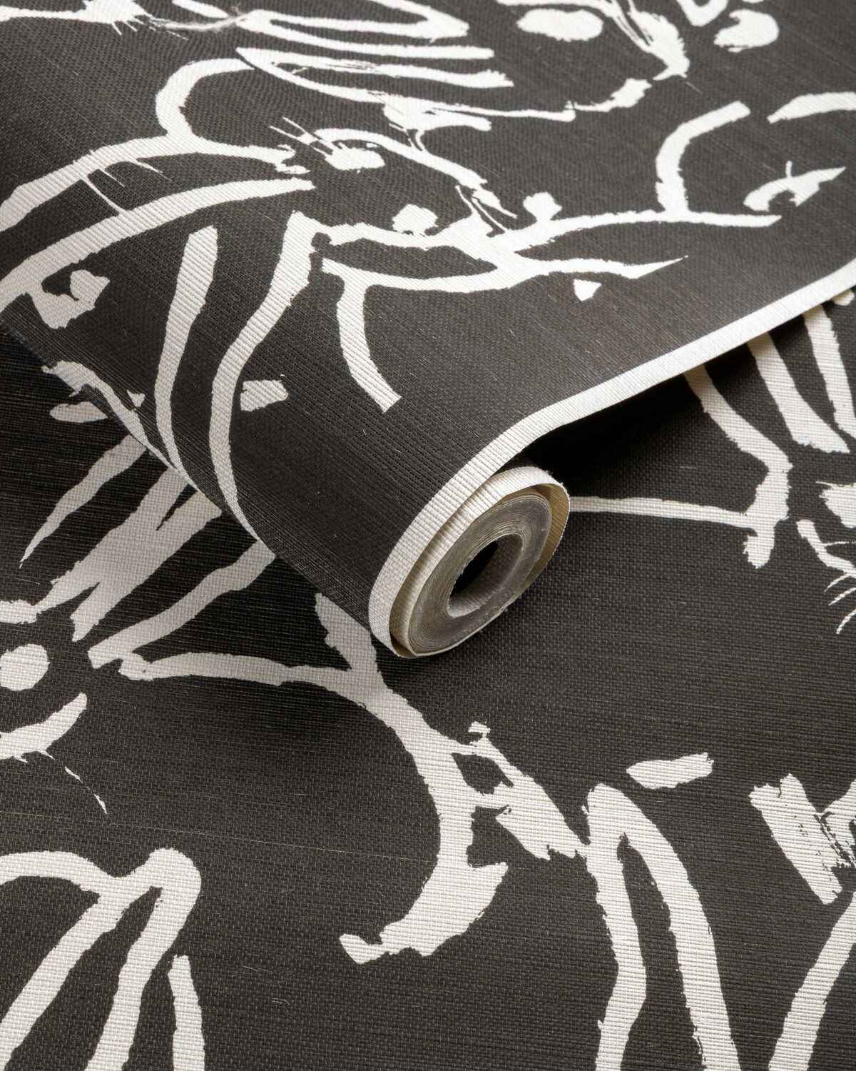 Gwp374880 Hula Sisal Ink Lee Jofa Modern Wallpaper - LEE JOFA MODERN Wallpaper