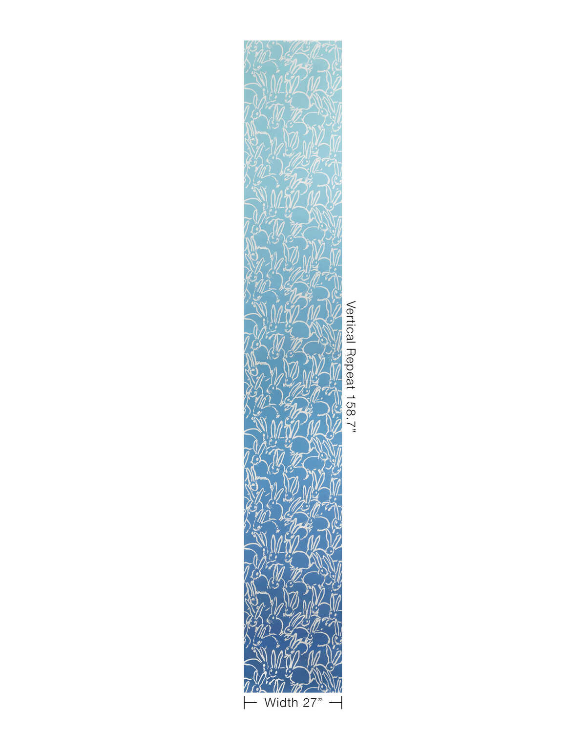 Hutch Ombre Paper - Blue - LEE JOFA MODERN Wallpaper
