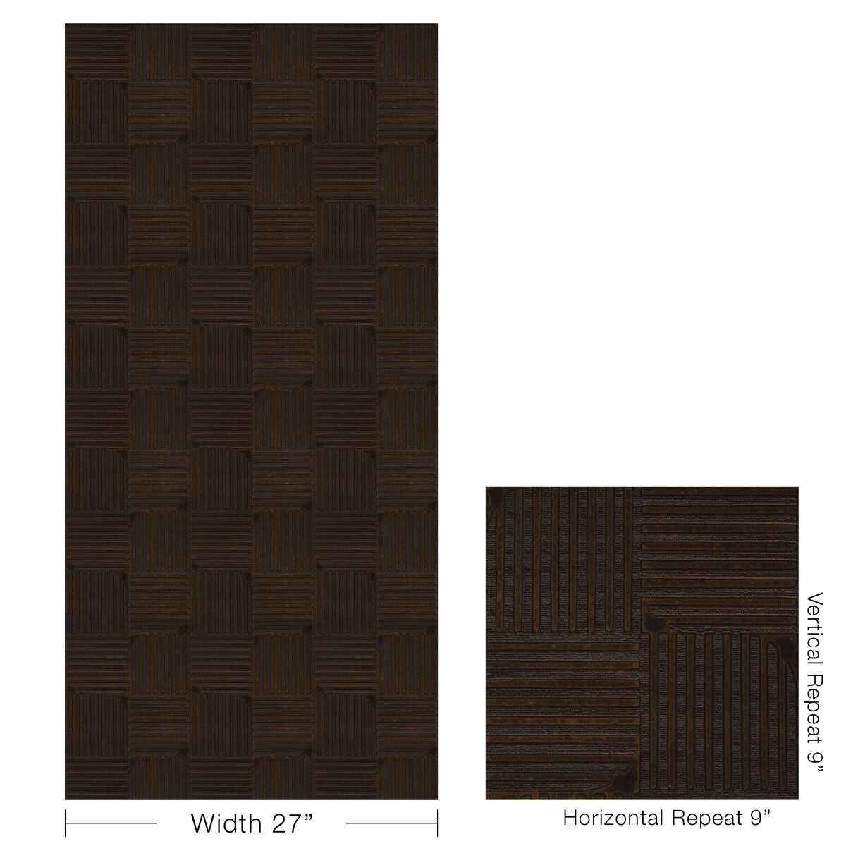 Tetra Wc - Coal - Lee Jofa Wallpaper