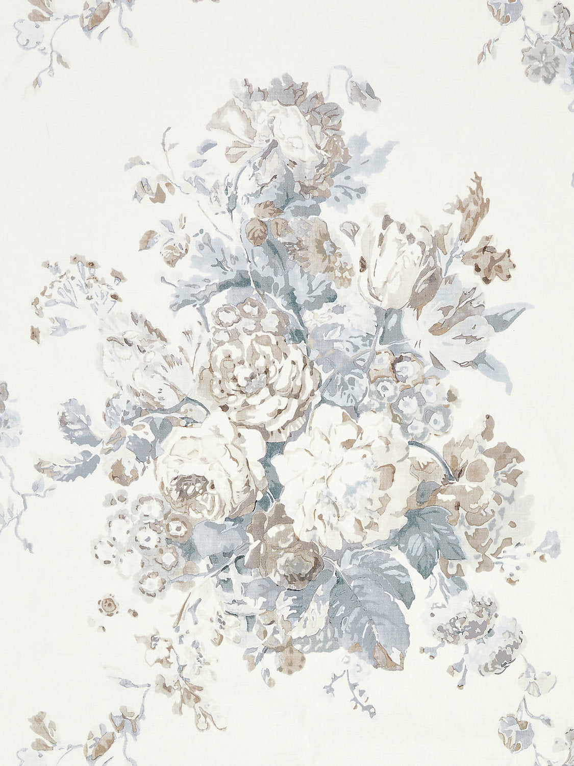 Sybilla Bouquet - Frost - Scalamandre Fabric
