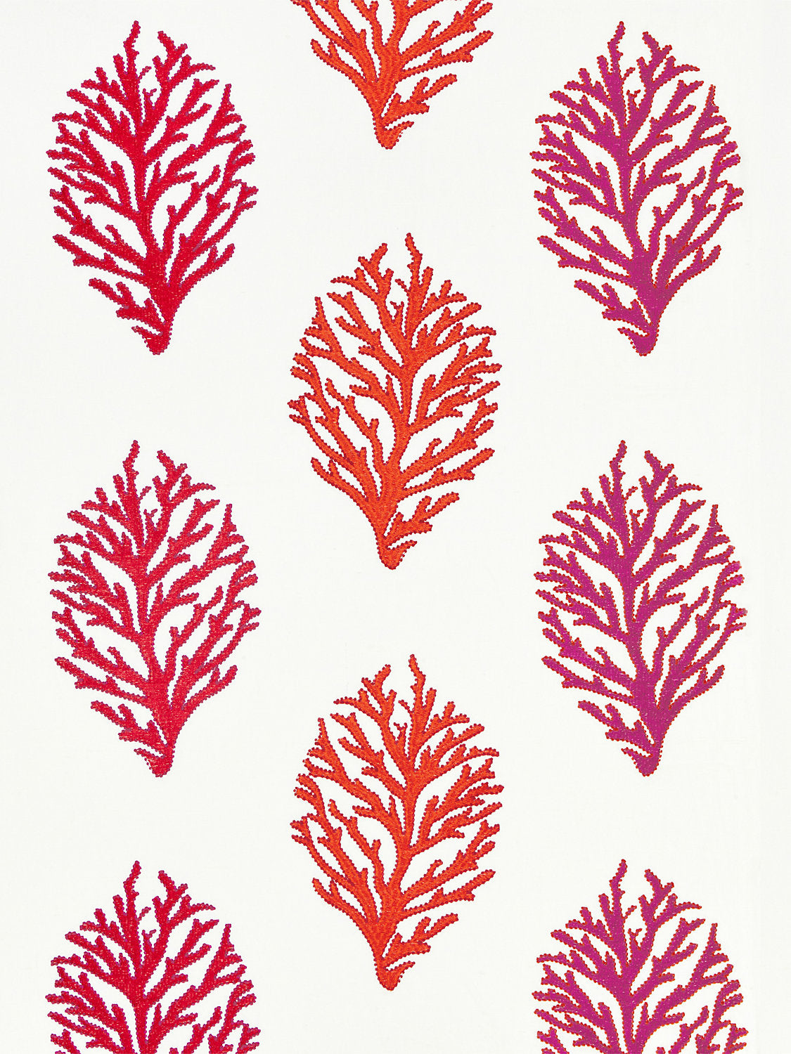 Coral Reef Embroidery - Passion Fruit - Scalamandre Fabric