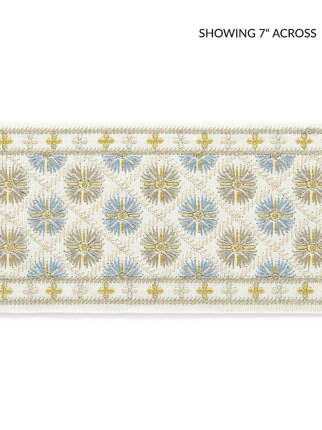 Hansel Embroidered Tape - Seaside - Scalamandre Trim