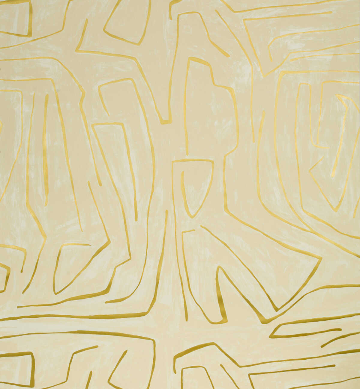 Graffito - Ivory/Gold - LEE JOFA MODERN Wallpaper