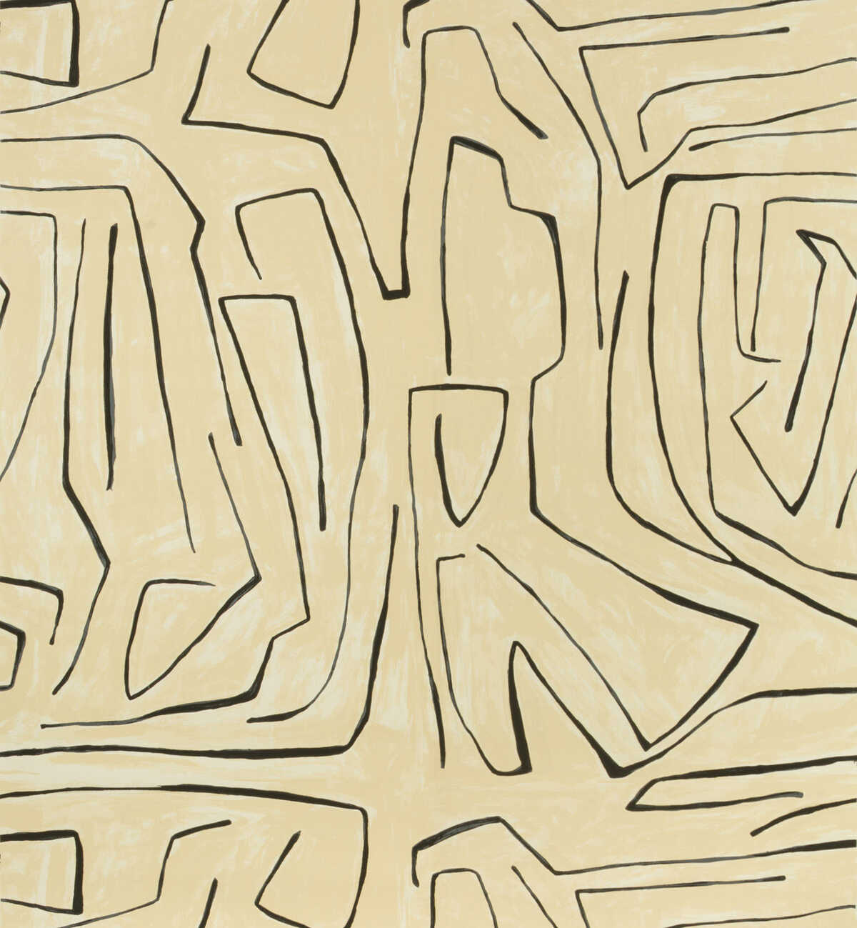 Graffito - Linen/Onyx - LEE JOFA MODERN Wallpaper