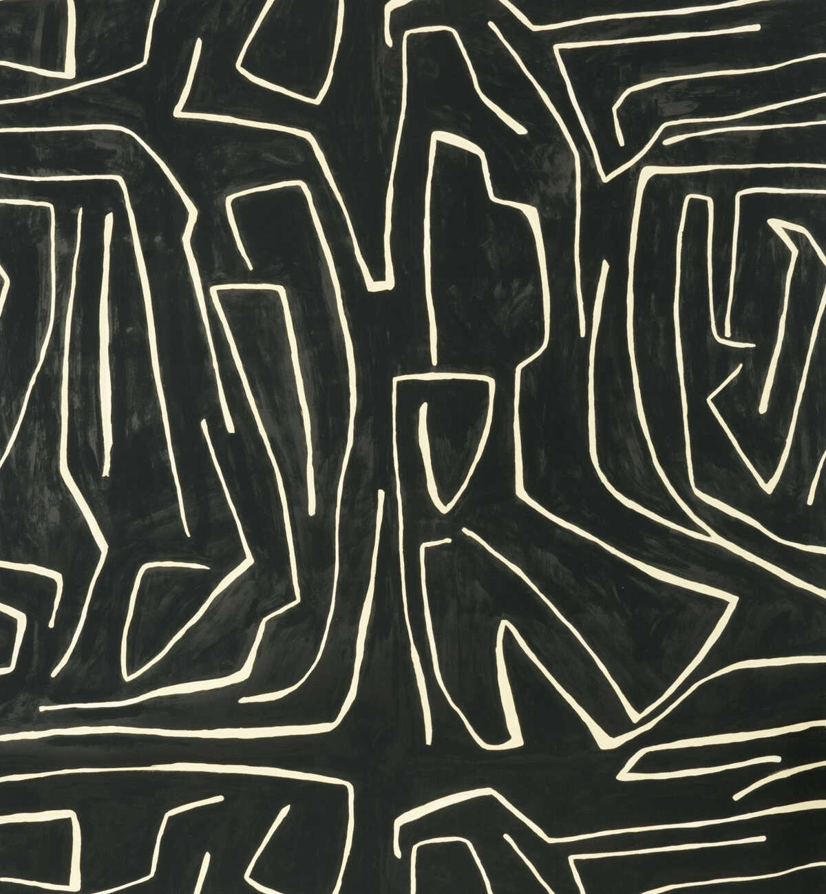Graffito - Onyx/Beige - LEE JOFA MODERN Wallpaper