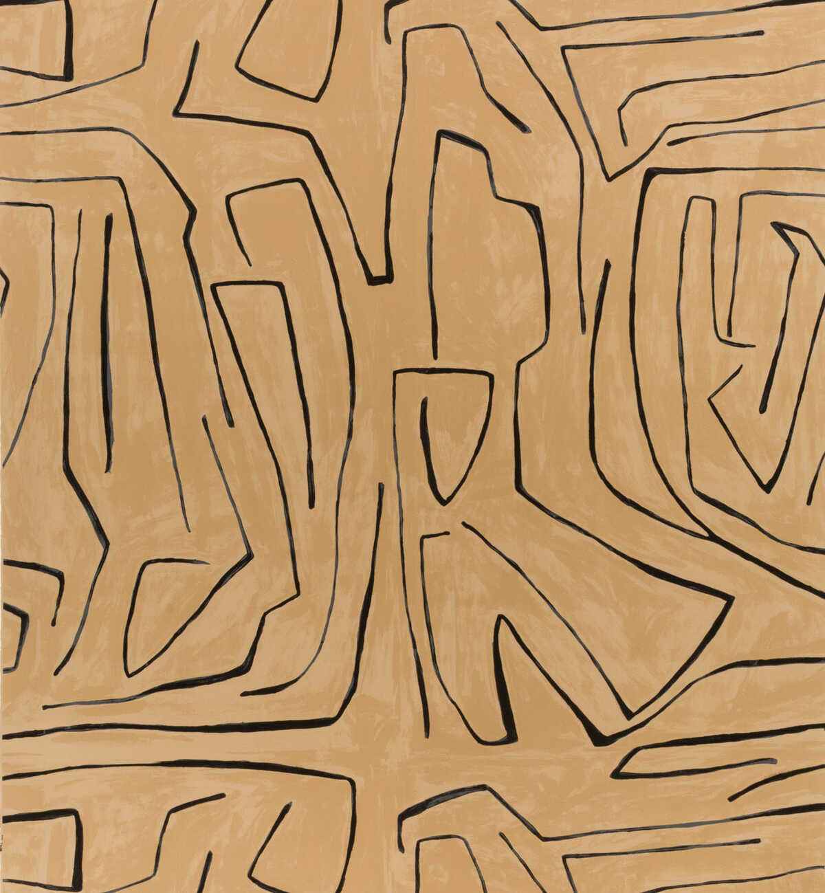 Gwp3501680 Graffito Sand Black Lee Jofa Modern Wallpaper