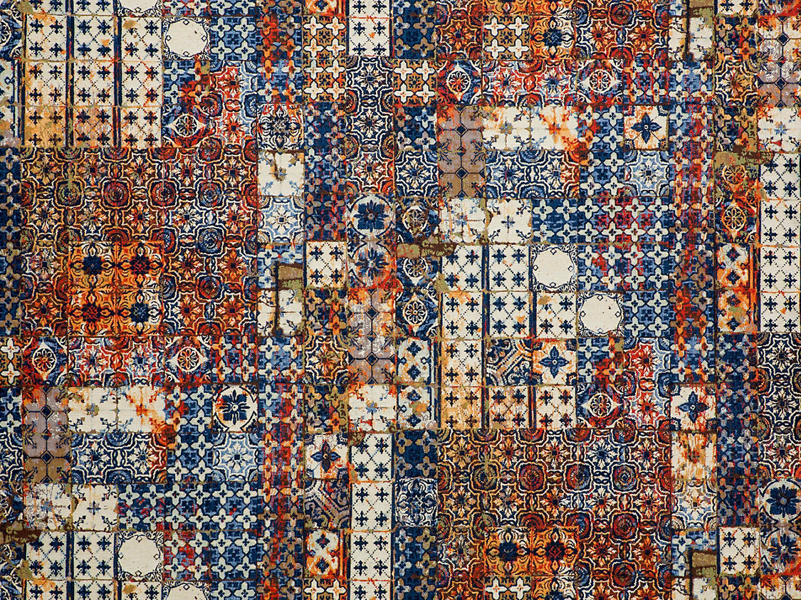 Azulejos Tapestry - Mandarine - Scalamandre Fabric
