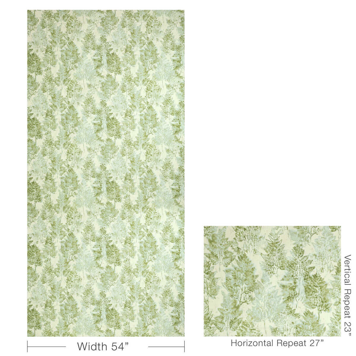 Heiki Fern - Linden - KRAVET BASICS Fabric