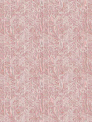 Combed Stripe - Coral Red - Scalamandre Fabric