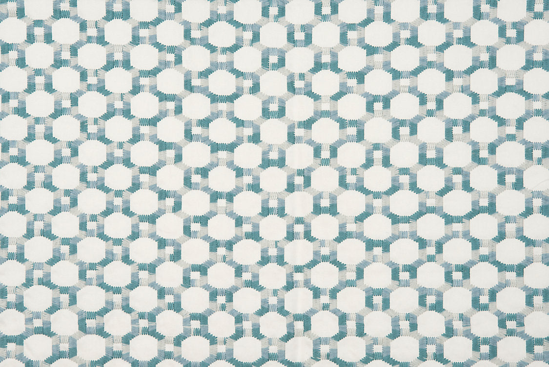Island Trellis - Aqua - Scalamandre Fabric