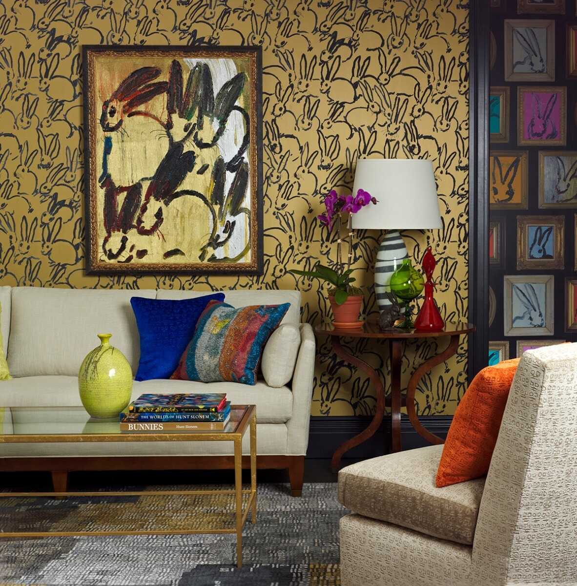 Hutch - Gold - LEE JOFA MODERN Wallpaper