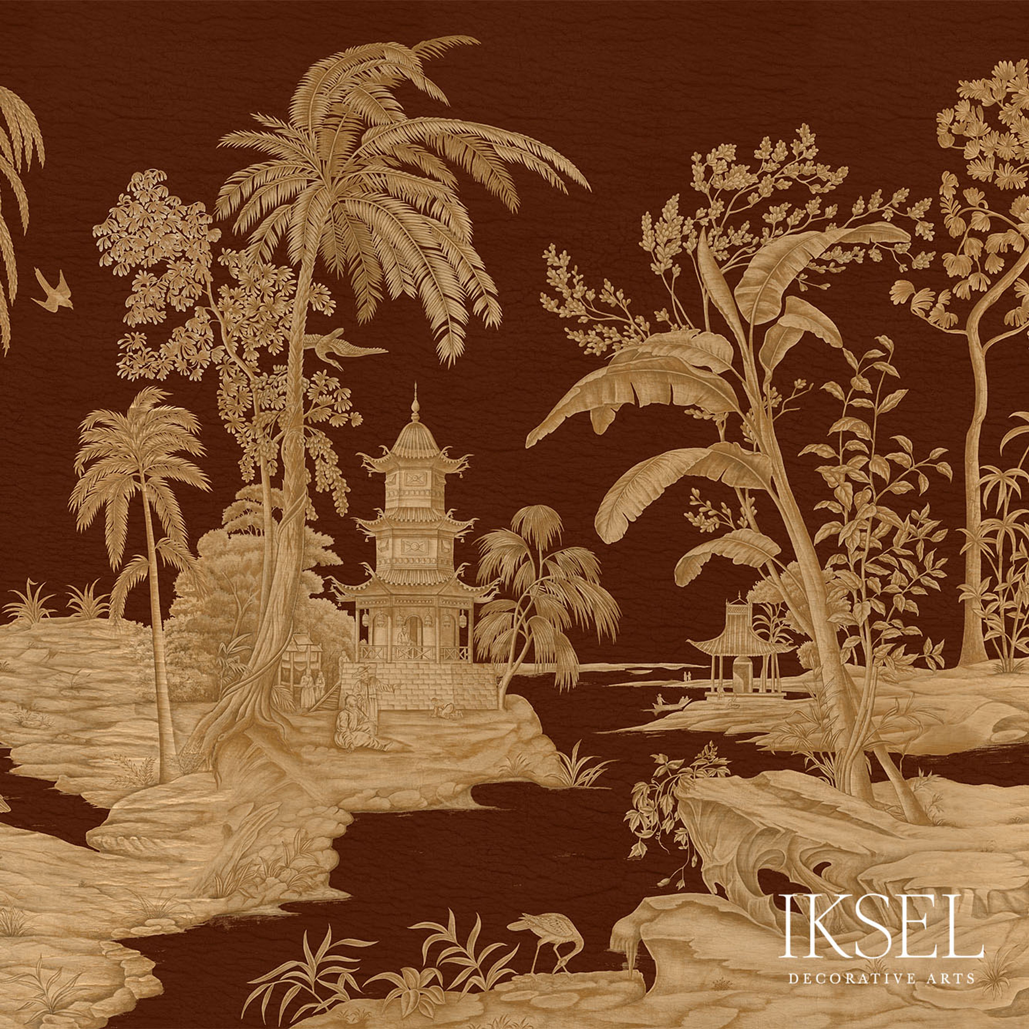 EXOTIC-CHINOISERIE-CHOCOLATE-SCHUMACHER-IK2806