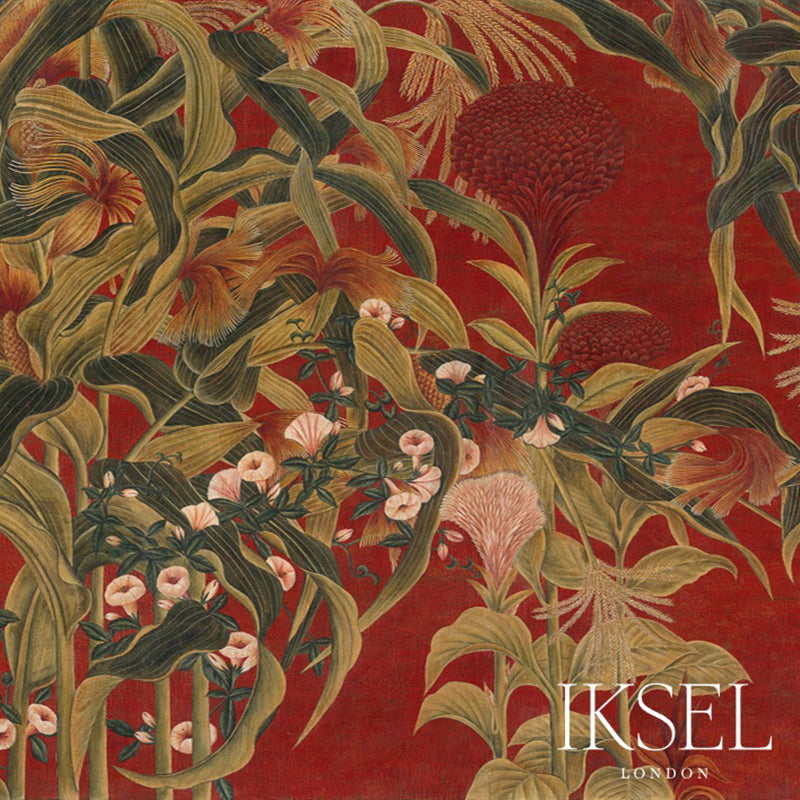 JAPANESE-CORNFLOWERS-RED-SCHUMACHER-IK3402