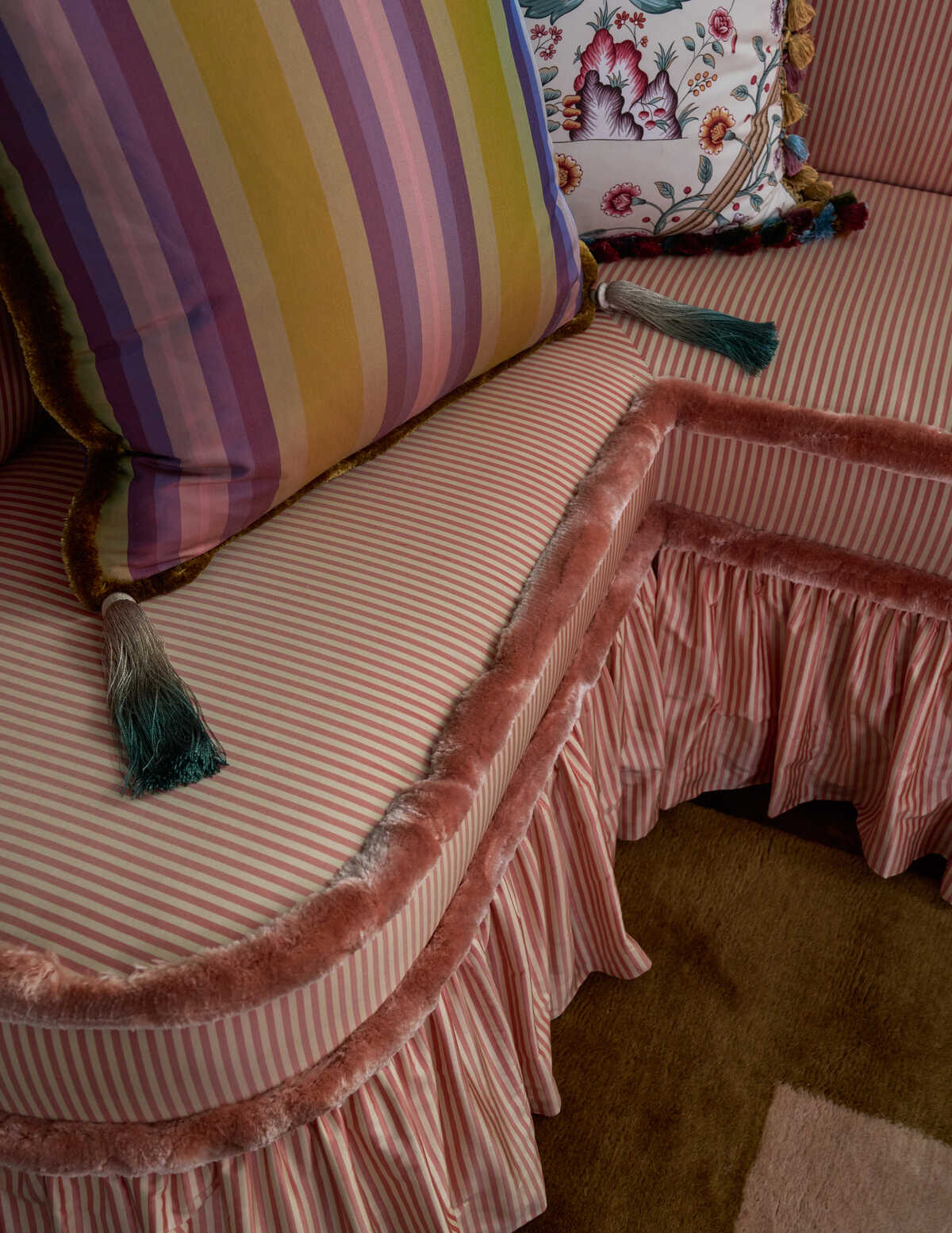 Directire Stripe - Pekin Red - BRUNSCHWIG & FILS Fabric